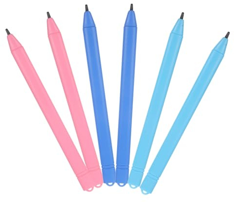 EPIGEIST Universal Stylus Pen Stylus Pens for Touch Screens 6 Pcs with Electroconductive Rubber Tip Portable Abs Material Compatible with Lcd Writing Tablets and Drawing Boards