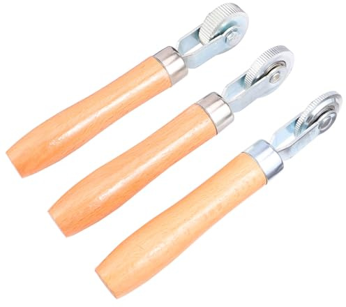 WRITWAA Rullo Compattatore per Pneumatici Auto Set da 3 Pezzi Rulli da 3 MM 6 MM e 12 MM Strumento per Riparazione Pneumatici Alta Resistenza All’Usura Leggero e Portatile