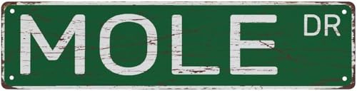 NSRGUCS Mole Dr Vintage Aluminum Tin Sign 4X16 Inch Mexican Food Retro Wall Decor for Kitchen Home Garden Bar Cafe Sauce Theme Gift