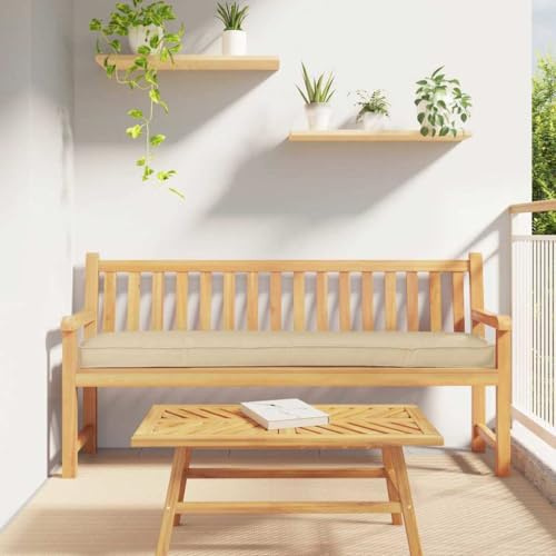 Mokuyary Cojín para Palet Beige 200 x 40 x 8 cm Tela Oxford para Sofá de Jardín Cojines Acolchados para Palé Interior y Exterior,Muebles de Jardín,Terraza