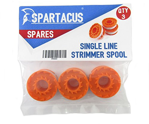 Spartacus 3x Strimmer Trimmer Spool and Line 1.5mm 1 x 2.5m Fits MacAllister MGTP 18Li