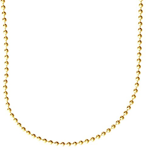.iced-out. Sterling 925er Silber Bling Kugelkette - BALL 2mm gold
