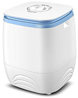 H&RB Mini Lavatrice Portatile per Lavanderia Compatta, Piccola Semi-Automatica con Controllo Temporizzato Vasca Singola, capacità 3KG,White
