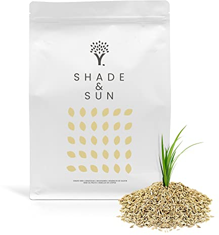 MOOWY Shade & Sun Dürreresistente Rasensamen für Schatten & Sonne 250 m² - Mehrjährige Qualität-Rasen mit Biostimulanz-Beschichtung für 38% mehr Keimung - Mit Rotschwingel und Wiesen-Rispengras