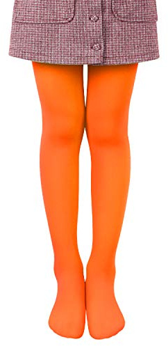 L&K-II Collant per bambini collant estivi di danza classica con piede Calze morbide e comode Collant elastici di diversi colori 27251 (86-92, Arancione)
