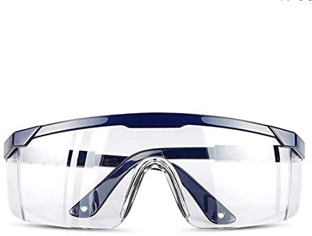 Gafas - Gafas Protectoras antivaho Aislamiento Gafas Anti-Saliva Transpirables Visión Totalmente Clara Patillas Anti-Salpicaduras de Seguridad Estirables - Negro