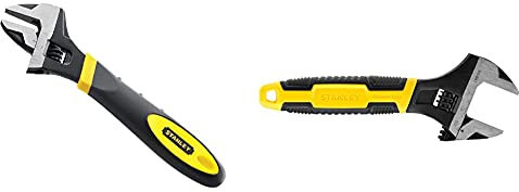 Stanley MAXSTEEL Adjustable Wrench 30 x 200 mm Protective Phosphate Finish and Ergonomic Bi Material Handle 0-90-948 & 090947 6in MaxSteel Adjustable Wrench