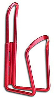 Cykelflaskhållare, vattenflaskbur aluminiumlegering vattenflaskhållare passar cyklar, MTB, barnvagnar, rullstol 1 st röd