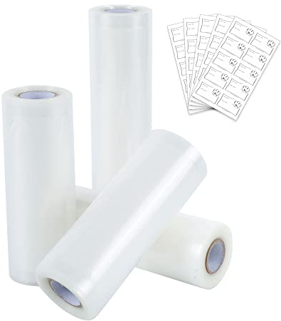 Ultratec 331400000756 Vakuumierrollen im Set, 4 Rollen in 2 Größen, Plastic, Transparent