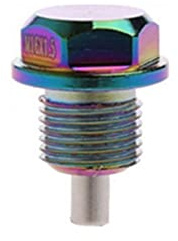 Magnetische Motorölablassschraube,Asudaro Ölwannenschraube Ölablassschraube Aluminiumlegierung Auto-Ablassmutter Cup Bolt Universal mit Dichtung Crush Washer,M16x1,5
