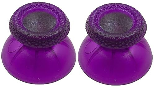 2 x JOYSTICK PARA SONY PS5 PLAYSTATION 5 ANALOGICO MANDO MORADO TRANSPARENTE