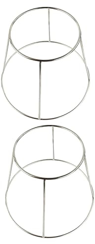 BESTonZON 2 Pz Doppia Cremagliera Servire in Padella Portapiatti Per Alimenti Griglia Vassoio Porta Metallo Supporti Da Tavolo Alzata Per Pizza Cupcake Scrivania Pallet Acciaio Inossidabile