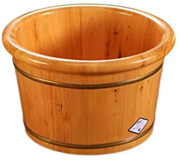 WADRBSW Baño de pies de madera, cubo de madera para pedicura, baño de pies, jacuzzi, piscina de pies para adultos, bañera de pies para remojar los pies, cubeta de pies. Presenta tu visión para comprar