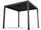 blumfeldt Gazebo 3x3m, Gazebo Esterno Resistente con Tetto a Lamelle Regolabile, Telaio in Alluminio Verniciato a Polvere, Protezione UV, Nero, Gazebo da Giardino per Tutte Le Stagioni