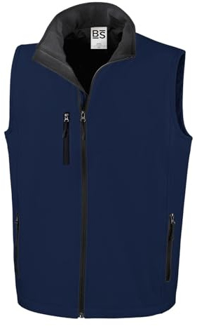 SADISRLS Gilet da lavoro in softshell micropile antivento impermeabile, senza maniche, calda con cerniera, multi tasche, per viaggio, tempo libero, Tg. S-3XL