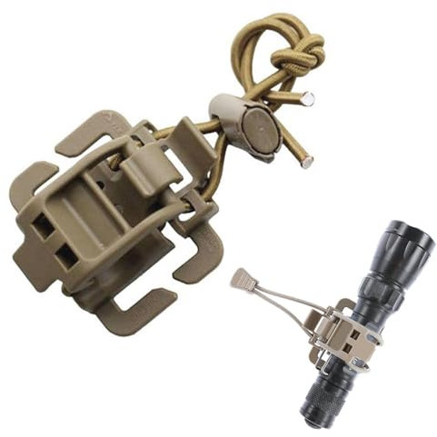 Taschenlampen-Clip-Halterung, Gürtel-Schlüsselanhänger, Jagd-Clip, Mehrzweck-Verschluss, Gürtelhalter, Ingenieurschaufel, Eisaxt-Clip, Wanderzubehör für Tourniquets, Gehstöcke