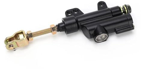 WXOSET Hydraulischer Hauptbremszylinder, Hinterrad-Fußbremse, hydraulische Hauptbremszylinderpumpe for Motorrad, ATV, Dirtbike, Hinterrad-Hauptbremszylinder(Black)