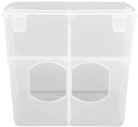 IWOWHERO Comedero para Palomas Colgante Comedero Automático para Pájaros Y Palomas Caja De Alimentación Portátil De Plástico Gran Capacidad Fácil Instalación para Jaulas