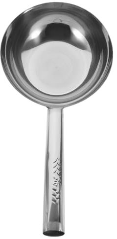 BRIGHTFUFU Edelstahl Suppenkelle Robuste Tiefe Schöpfkelle Für Küche Zum Servieren Von Wasser Brühe Und Eintöpfen Spülmaschinenfest Mit Langem Griff