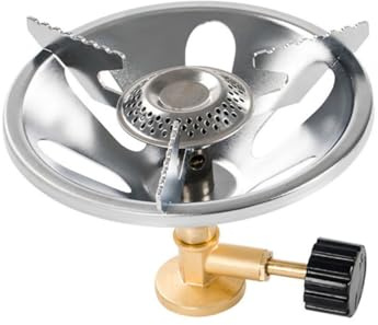 GOOHOCHY Cabezal De Quemador De Gas Portátil Para Camping Cocina De Gas Portátil Plegable Resistente a La Corrosión Ideal Para Senderismo Y Actividades Al Aire Libre 4.72X4.72X3.54In
