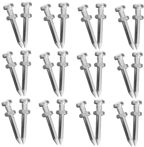 Cabilock 26piezas Pzas Clavos Aireador Césped Metálicos para Zapatos Aireador Suelo Jardinería Uso