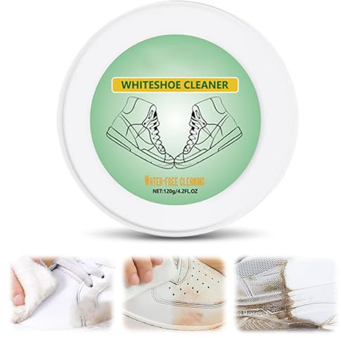 White Shoe Cleaner, 2025 New Shoe Cleaning Cream Multi-Functional Sneaker Cleaner for Leather and Canvas, Gentle Stain Removal Cream for Daily Use, White Shoe Care Product for Students (1)