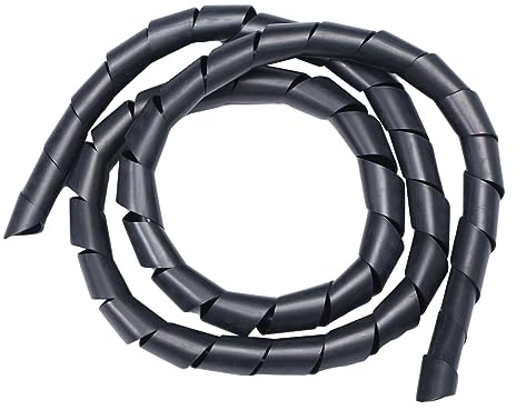 KICHOUSE Manchon De Câble Tressé Extensible Isolé 160 x 25 Mm Protection Fil Fendu Noir Utilisation Électrique Compatible Installation Rapide Flexibilité Et Légèreté