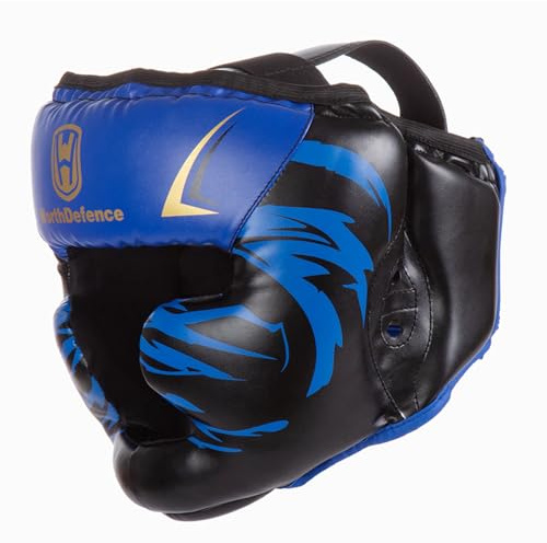 Wansiman Casque Boxe Anglaise,Casque Boxe,Casque Art Martiaux,Karaté Casque De Boxe,Casque Boxe pour Sparring,Casque De Boxe EntraîNement,Protection ComplèTe,pour Karaté,Muay Thai