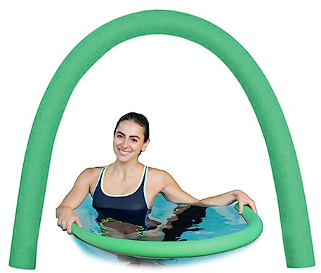 Pesoncarl Pool-Nudeln, 6, 6 x 152 cm, Hohlschaum-Pool-Schwimmnudel, leichte Schaumstoff-Nudeln für Kinder, schwimmend, grün, Partygeschenk
