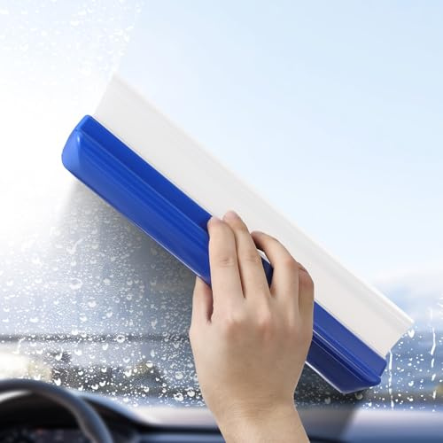AKOOSY Limpiaparabrisas Azul para Coche Material Abs, Durabilidad Prolongada y Limpieza para Espejos y Cristales del Vehículo