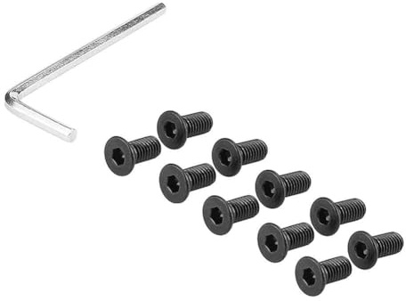 FACAIIO Juego de tornillos para patinete eléctrico con llave para Ninebot ES1 E ES4, kit de tornillos de montaje de acero inoxidable, color negro
