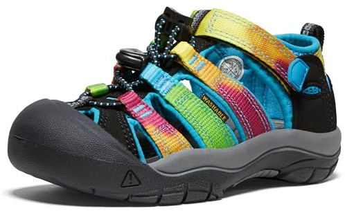 KEEN Newport H2 unisex – barn Sandal, Regnbåge slips dye, 25/26 EU