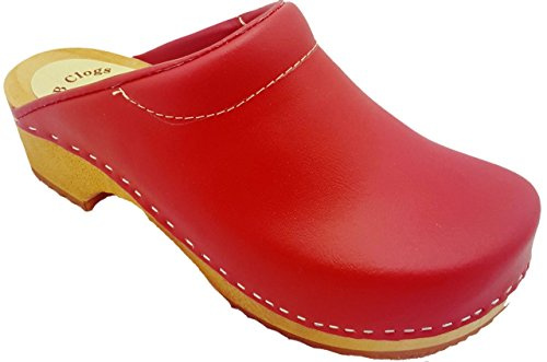 MB Clogs Original Schwedenclogs rot mit Spannpolster
