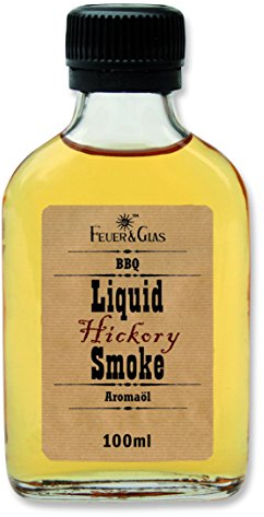 Flüssiges Rauch-Aroma zum Grillen aus wertvollem Hickory-Holz. Für leckere Grillsaucen mit einer fantastischen rauchigen Würze, Liquid Smoke von Feuer & Glas (3 Stück)
