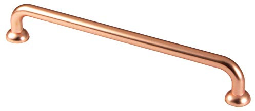 Gedotec Schrankgriff Küche Bogengriff Vintage 160 mm Möbelgriff Antik für Möbel & Kommoden - Megan | Schubladengriff Kupfer im Landhausstil | 1 Stück - Küchengriff verkupfert poliert mit Schrauben