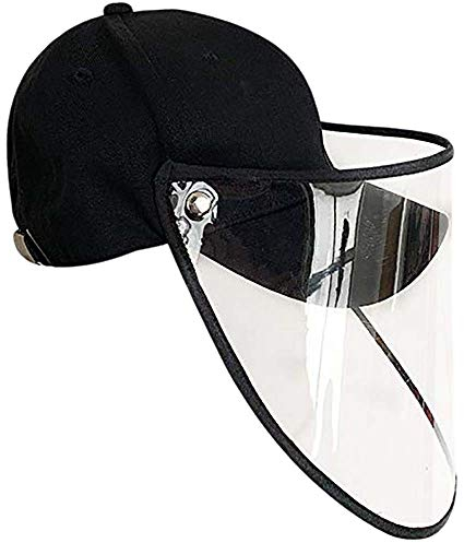 YEKEYI Cappello protettivo anti-appannamento per la saliva, berretto da baseball, maschera per il viso, Berretto da baseball, Taglia unica