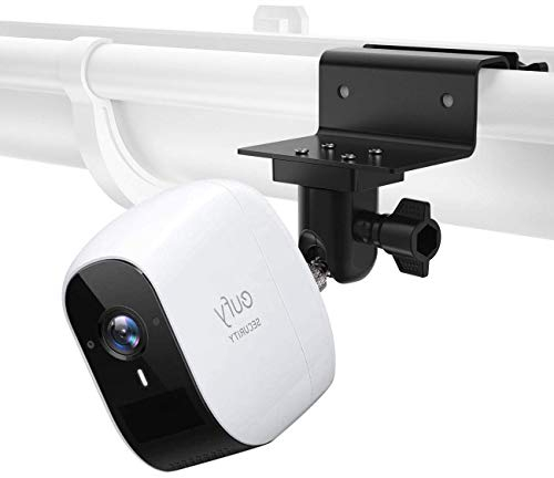 BECEMURU Wasserdichter Dachrinnenhalterung für eufyCam 3/3C,eufycam S300/S330/S220, eufyCam 2/2 Pro, eufyCam 2C/2C Pro Kabellose Überwachungskamera, Keine Bohr-Installation(Schwarz, 1 Pack)