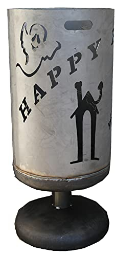 Wida Feuertonne Feuersäule Feuerkorb Feuerschale Motiv Geist Ø 40 cm x Höhe 80 cm