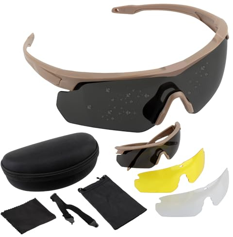 FOCUHUNTER Sportbrille Schutzbrille Anti-Fog-Brille, Brille, Autofahrerbrille Anti-UV400-Sonnenbrille Brille Männer & Frauen zum Radfahren, Wandern, Laufen, Lesen