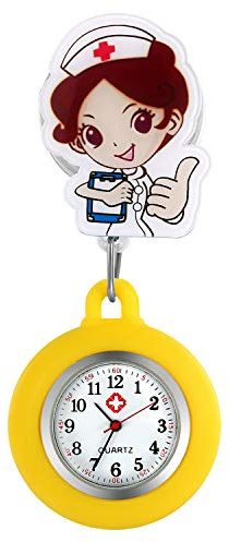 Avaner Uhren Silikon Krankenschwester Damen Armbanduhr Cartoon Taschenuhr Anlog FOB Uhr aus Legierung Quarzuhr