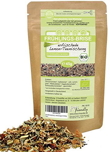 direct&friendly Bio Tee erfrischende lose Lemon Teemischung 45g (Frühling)
