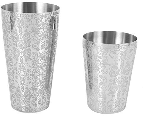 KVSERT Shaker Boston Shaker 304 Acero Inoxidable Barra De Ferramentas Diseño Grabado Boston Shaker Tin Set