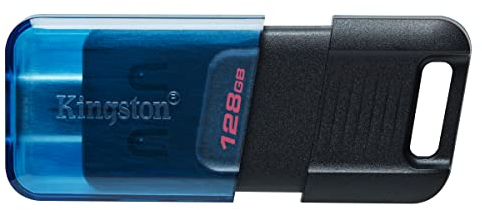 Kingston DataTraveler 80 M Clé USB Type -C 3.2 Gen 1- 200MB/s 128GB - DT80M/128GB