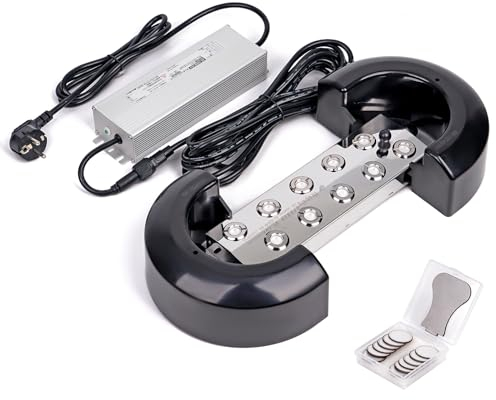 BREUAILY Fabricante de Niebla de 10 Cabezas 7L/H Nebulizador Ultrasónico Atomizador Máquina de Niebla Atomizador con una boya y Alimentación de 350W para Jardinería Paisajismo