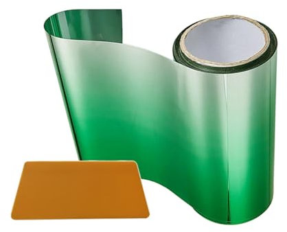 Ronyme Auto Sonnenblendenstreifen Tönungsfolie, Sonnenblendenstreifen Tönungsfolie Universal Windschutzscheiben Schattenaufkleber für Beschattung Und Filteru, Grün