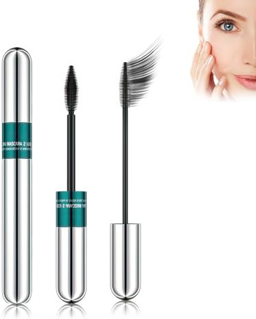 Leogony 4D Silk Fiber Lash Mascara UK, 2 In 1 Waterproof Lengthening Mascara