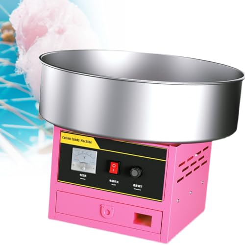 SACLMD Macchina per Zucchero Filato Commerciale,Macchina per Zucchero Filato Professionale,Macchina per Zucchero Filato Professionale Macchina elettrica per Zucchero Filato,Pink-110V
