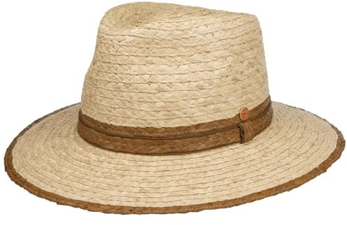 Mayser Murphy Traveller Strohhut Raffiahut Raffiastrohhut Sommerhut Sonnenhut Gartenhut Herren - Made in The EU mit Ripsband Sommer Frühling-Sommer - XXL (62-63 cm) Natur