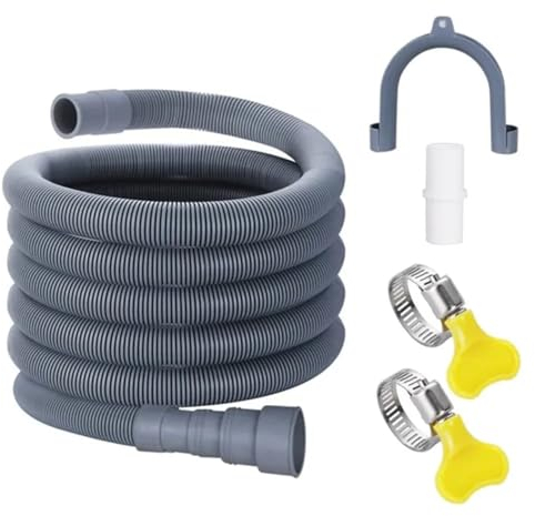 Waschmaschinenschlauch Waschmaschinen-Ablaufschlauch-Verlängerungsset, universeller Waschmaschinenschlauch, 1,5 m, Abwasserrohr-Auslassschlauch, Sanitärschläuche Ablaufschlauch Waschmaschine