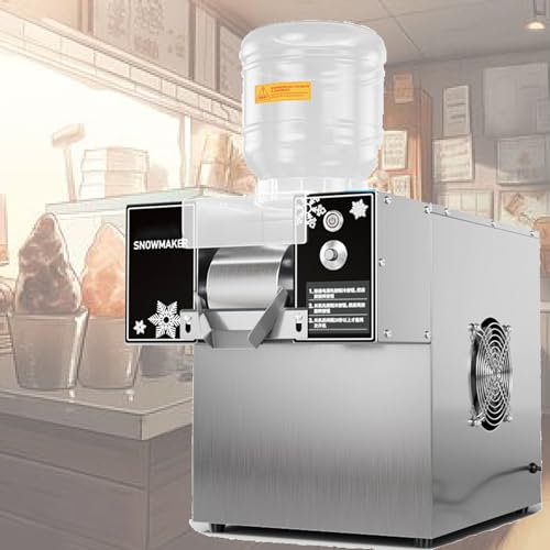 DPLWJPP Rasoio Elettrico Fiocchi Neve Banco 360w,Macchina Ghiaccio Elettrica con Fiocchi Neve 60 Kg/24 Ore con 2 Secchi,per Ghiaccio A Fiocchi Neve,Ghiaccio al Latte,Ghiaccio Continuo
